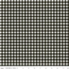 Pumpkin Patch PRINTED Gingham C14574 Black - Riley Blake Designs - Black/White Halloween - J. Wecker Frisch - Quilting Cotton Fabric
