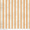 18" End of Bolt - Pumpkin Patch Terrifying Ticking C14578 Orange - Riley Blake - Halloween Stripes - J. Wecker Frisch - Quilting Cotton