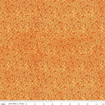 Pumpkin Patch Inside Clover Orange - Riley Blake Designs - Halloween - Quilting Cotton Fabric