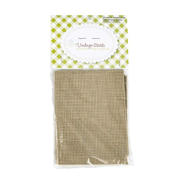 SALE Lori Holt Vintage Cloth 10-Count VC18 Tula Burlap - Riley Blake Designs - 18" x 18" Rayon/Cotton Blend - Counted Cross Stitch