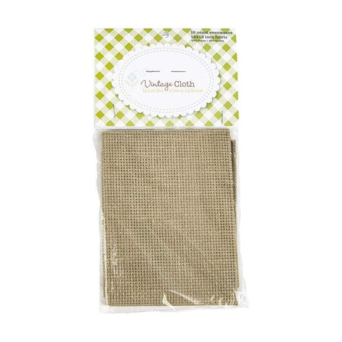 SALE Lori Holt Vintage Cloth 10-Count VC18 Tula Burlap - Riley Blake Designs - 18" x 18" Rayon/Cotton Blend - Counted Cross Stitch