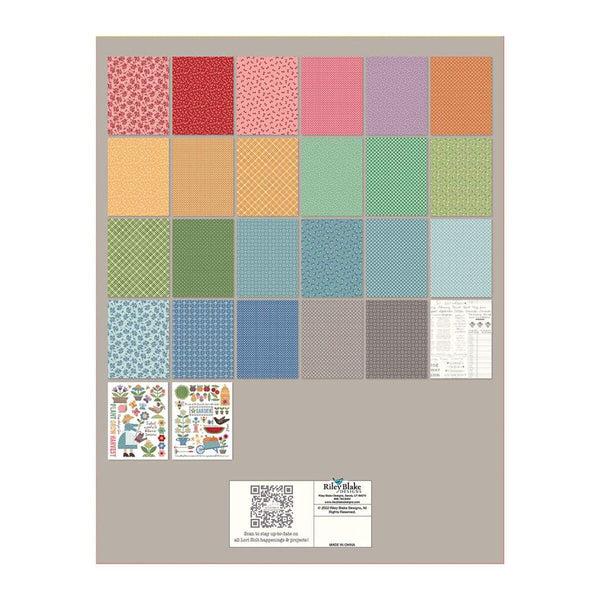 SALE Lori Holt Calico Crafting Paper Pad ST-28247 - Riley Blake Designs - 8 1/2" x 11" - 26 Sheets