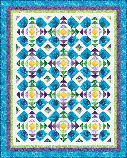 Skipping Stones Quilt PATTERN P185 by The Whimsical Workshop - Riley Blake Designs - INSTRUCTIONS Only - Piecing