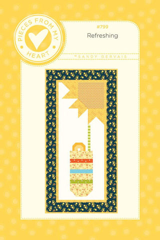 Refreshing Runner/Wall Hanging PATTERN 157 by Sandy Gervais - Riley Blake Designs - INSTRUCTIONS Only - Piecing