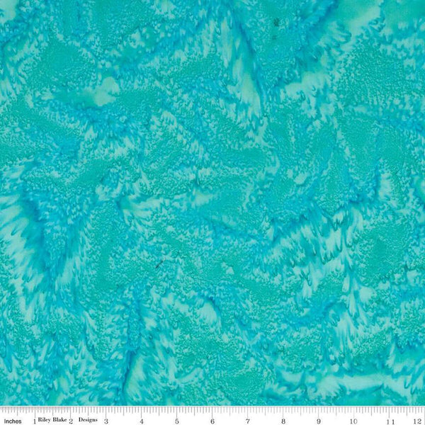 SALE Batiks Expressions Hand-Dyes BTHH159 Turquoise - Riley Blake Designs - Hand-Dyed Print - Quilting Cotton