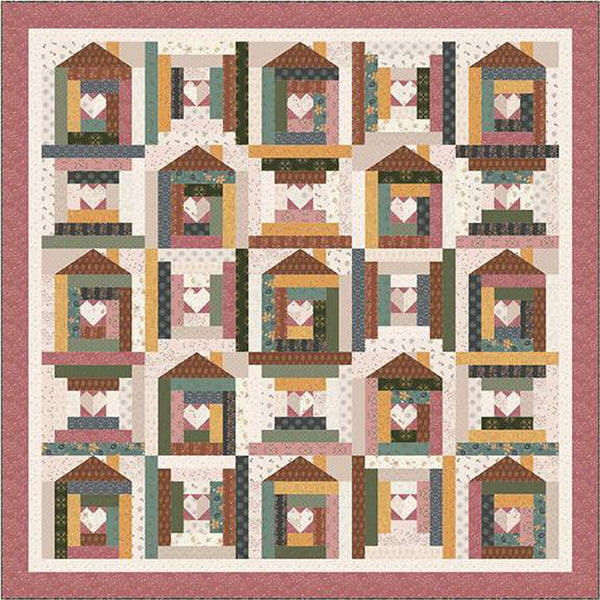 Feels Like Home Quilt PATTERN P042 by Amber Johnson - Riley Blake - INSTRUCTIONS Only - Traditional and Foundation Paper Piecing