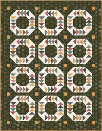 SUPER DEAL! Welcome Wreath Quilt PaTTERN P042 - Amber Johnson - Riley Blake - INSTRUCTIONS Only - Piecing Beginner Friendly