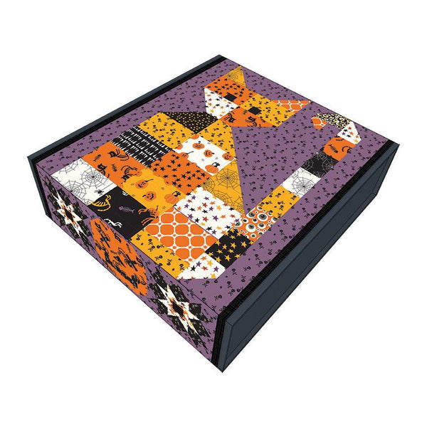 Calico Cats and Jacks Boxed Runner Kit KT-14501 - Riley Blake - Box Pattern Fabric - Halloween - Beggar's Night - Quilting Cotton