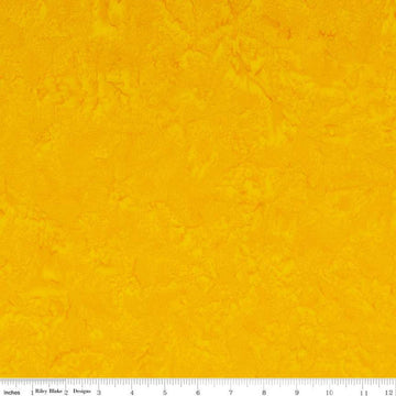 SALE Batiks Expressions Hand-Dyes BTHH141 Goldenrod - Riley Blake Designs - Hand-Dyed Print - Quilting Cotton
