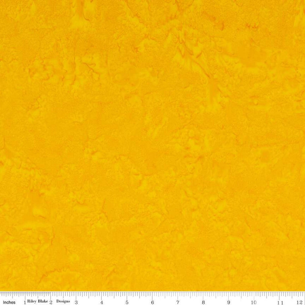 Batiks Expressions Hand-Dyes BTHH141 Goldenrod - Riley Blake Designs - Hand-Dyed Print - Quilting Cotton