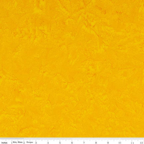 SALE Batiks Expressions Hand-Dyes BTHH140 Sunflower - Riley Blake Designs - Hand-Dyed Print - Quilting Cotton