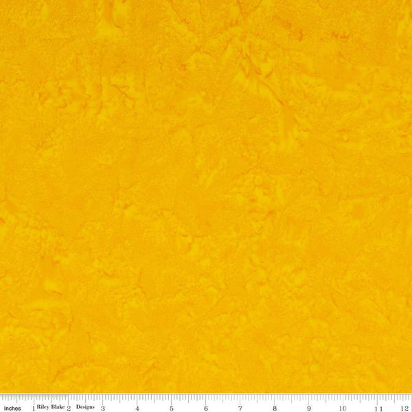 SALE Batiks Expressions Hand-Dyes BTHH141 Goldenrod - Riley Blake Designs - Hand-Dyed Print - Quilting Cotton