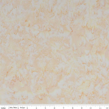 Fat Quarter End of Bolt - CLEARANCE Batiks Expressions Hand-Dyes BTHH126 Pale Peach - Riley Blake - Hand-Dyed Print - Quilting Cotton Fabric