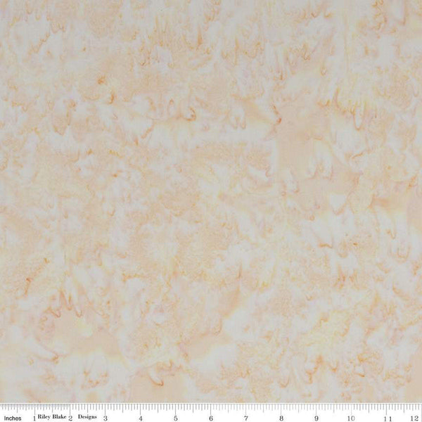 SALE Batiks Expressions Hand-Dyes BTHH126 Pale Peach - Riley Blake Designs - Hand-Dyed Print - Quilting Cotton Fabric