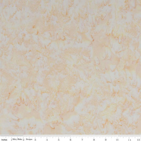 SALE Batiks Expressions Hand-Dyes BTHH126 Pale Peach - Riley Blake Designs - Hand-Dyed Print - Quilting Cotton Fabric