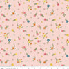 Gone Glamping Flowers C14793 Pink - Riley Blake Designs - Floral Camping - Quilting Cotton Fabric