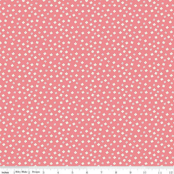 SALE Gone Glamping Blossoms C14794 Coral - Riley Blake Designs - Floral Flowers Camping - Quilting Cotton Fabric