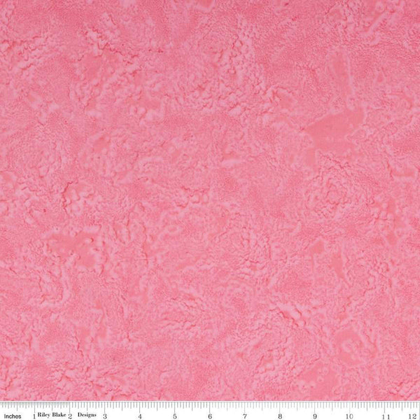 Batiks Expressions Hand-Dyes BTHH115 Pink - Riley Blake Designs - Hand-Dyed Print - Quilting Cotton Fabric
