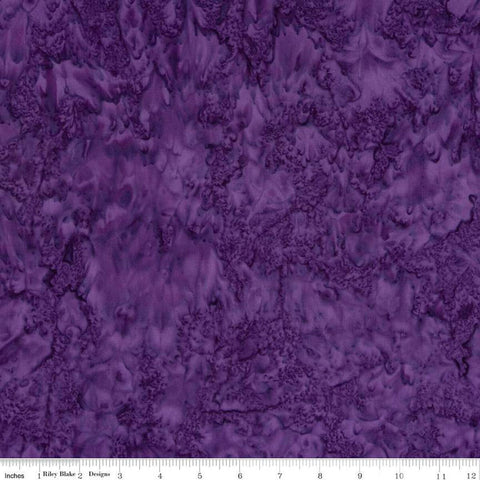 Batiks Expressions Hand-Dyes BTHH112 Grape - Riley Blake Designs - Hand-Dyed Print - Quilting Cotton