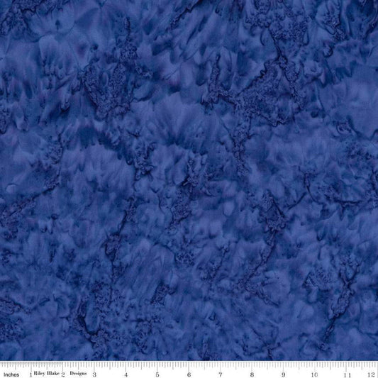 CLEARANCE 28" End of Bolt - Batiks Expressions Hand-Dyes BTHH106 Violet 4 - Riley Blake Designs - Hand-Dyed Print - Quilting Cotton Fabric