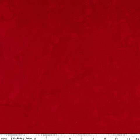 Batiks Expressions Hand-Dyes BTCB125 Red Red - Riley Blake Designs - Hand-Dyed Print - Quilting Cotton Fabric
