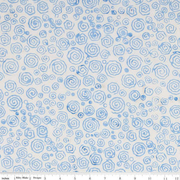 SALE Batiks Expressions Tjaps BTCB1002 Little Boy Blue - Riley Blake Designs - Hand-Dyed Print - Quilting Cotton Fabric