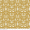 A Pear-fect Christmas Lords A-Leaping C14972 Gold - Riley Blake Designs - The Twelve Days of Christmas Icons - Quilting Cotton Fabric