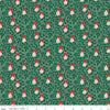 Fat Quarter End of Bolt - SALE A Pear-fect Christmas Pear Tree C14975 Mint - Riley Blake - Leaves Branches Pears - Quilting Cotton Fabric