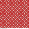 A Pear-fect Christmas True Love C14976 Red - Riley Blake Designs - Floral Flowers Lattice Pattern - Quilting Cotton Fabric