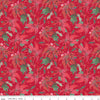 SALE Merry Little Christmas Main C14840 Red - Riley Blake Designs - Floral Flowers Poinsettias - Quilting Cotton Fabric