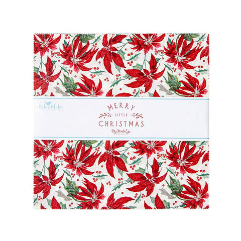 Merry Little Christmas Layer Cake 10" Stacker Bundle - Riley Blake Designs - 42 piece Precut Pre cut - Quilting Cotton Fabric