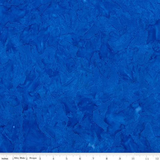 SALE Batiks Expressions Hand-Dyes BTAP277 Cobalt - Riley Blake Designs - Hand-Dyed Print - Quilting Cotton