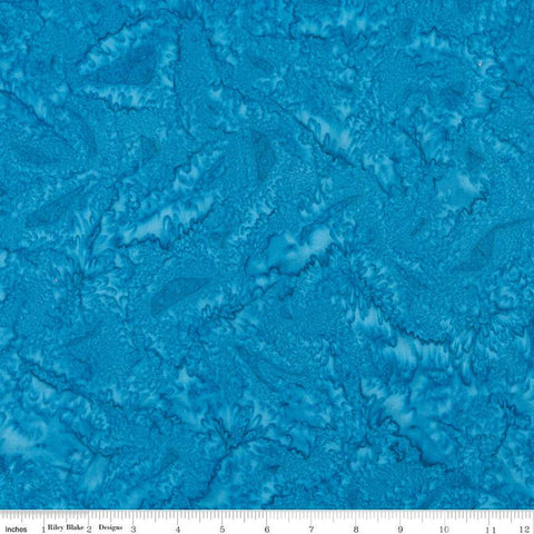 SALE Batiks Expressions Hand-Dyes BTAP274 Ocean Blue - Riley Blake Designs - Hand-Dyed Print - Quilting Cotton Fabric