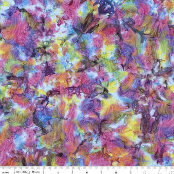 SALE Batiks Expressions Hand-Dyes BTAP275 Confetti - Riley Blake Designs - Hand-Dyed Print - Quilting Cotton Fabric