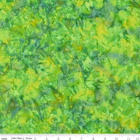 SALE Batiks Expressions Hand-Dyes BTAP269 Shamrock - Riley Blake Designs - Hand-Dyed Print - Quilting Cotton