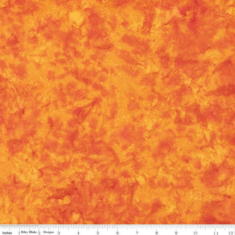 SALE Batiks Expressions Hand-Dyes BTAP265 Campfire - Riley Blake Designs - Hand-Dyed Print - Quilting Cotton