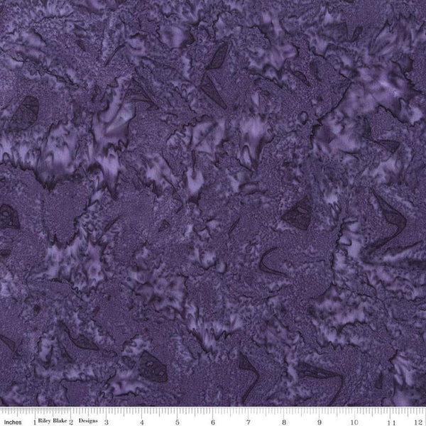 SALE Batiks Expressions Hand-Dyes BTAP257 Dark Purple - Riley Blake Designs - Hand-Dyed Print - Quilting Cotton