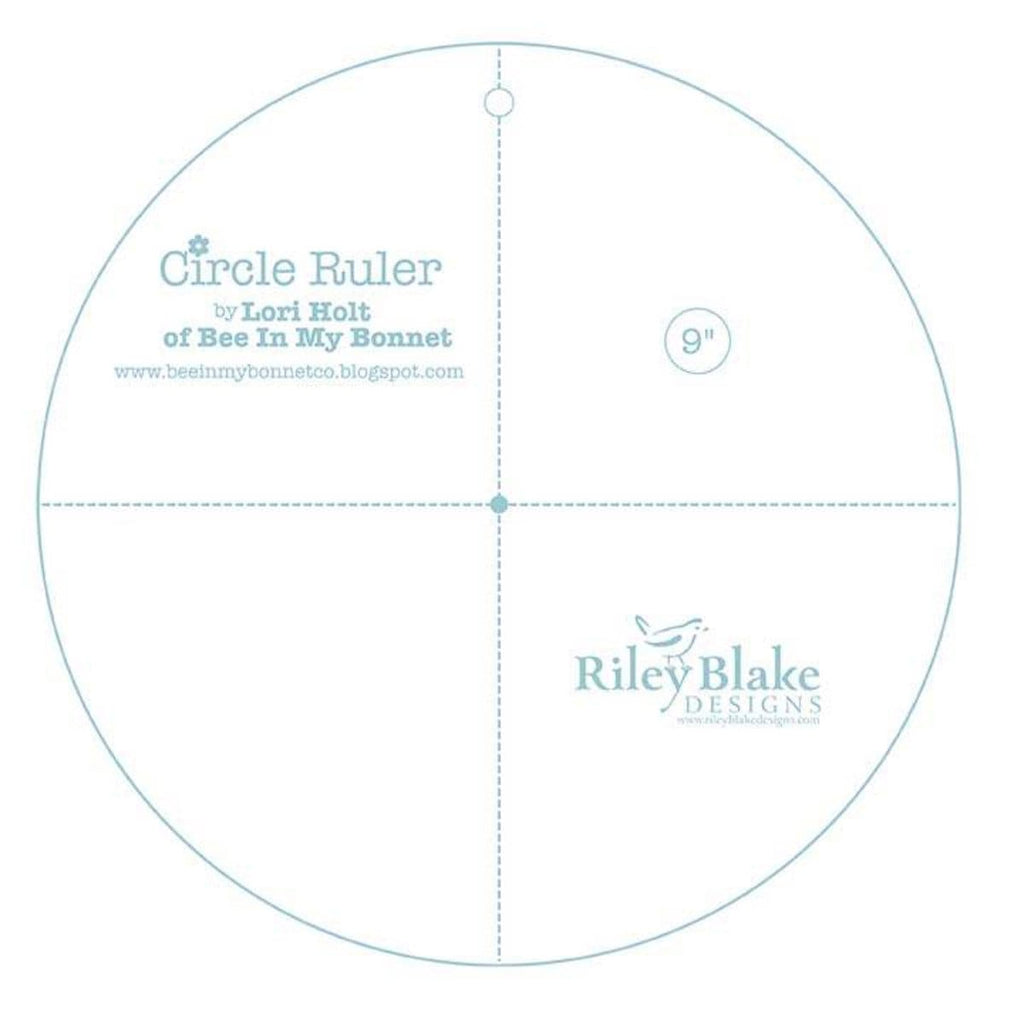 SALE Lori Holt Circle Ruler 9" - STRULER-4197 - Riley Blake Designs - Plastic - 10" Square Friendly