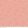 The Tale of Peter Rabbit Veggies Coral Pink Beatrix Potter Fabric - C14703 - Riley Blake Quilting Cotton Fabric - Licensed Product