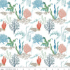 Free as the Ocean Reef C14801 White - Riley Blake Designs - Ocean Plants - Quilting Cotton Fabric