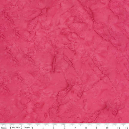 20" End of Bolt - DEAL Batiks Expressions Hand-Dyes BT21000 Watermelon - Riley Blake Designs - Hand-Dyed Print - Quilting Cotton