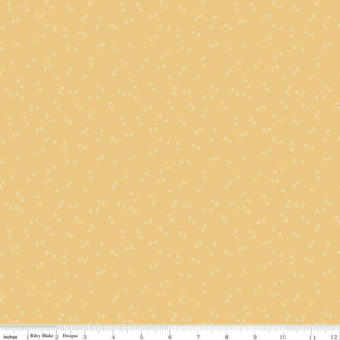 SALE Farm Girl Vintage Chicken Track C7886 Honey by Riley Blake Designs - Chicken Tracks - Lori Holt - Quilting Cotton Fabric