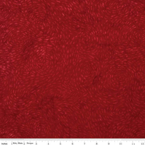 SALE Batiks Expressions Berry Lemonade BTHH1304 Cherry - Riley Blake Designs - Hand-Dyed Tjaps Print - Quilting Cotton