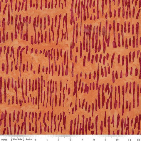 SALE Batiks Expressions Berry Lemonade BTHH1297 Bitters - Riley Blake Designs - Hand-Dyed Tjaps Print - Quilting Cotton