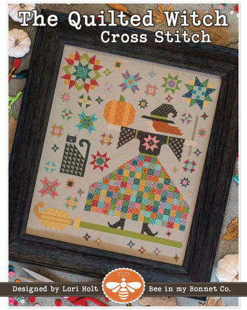 SALE The Quilted Witch Cross Stitch PATTERN P051-ISE-4014 - Riley Blake - Instructions Only - It's Sew Emma - Halloween Counted Cross Stitch
