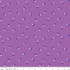 31" End of Bolt - Bloom Mushies C14986 Purple - Riley Blake Designs - Mushrooms Dots - Quilting Cotton Fabric