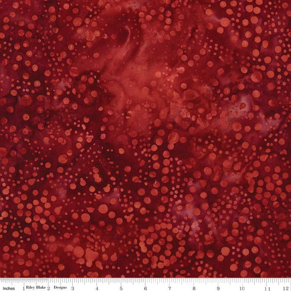 SALE Batiks Expressions Berry Lemonade BTAP1310 Berry Necessary - Riley Blake Designs - Hand-Dyed Tjaps Print - Quilting Cotton