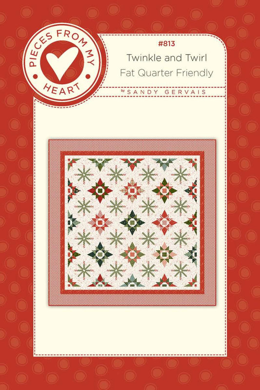 SALE Twinkle & Twirl Quilt PATTERN P157 - Sandy Gervais - Riley Blake Designs - INSTRUCTIONS Only - Pieced Fat Quarter Friendly
