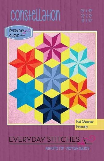 SALE Constellation Quilt Pattern ES-522CNS Everyday Stitches - Moda Fabrics - INSTRUCTIONS Only - Piecing Template Set Required