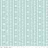 13" End of Bolt -SALE FLANNEL Northern Lights Fair Isle F15002 Glacier-Riley Blake-Stripes Winter Bears Trees Snowflakes Deer-FLANNEL Cotton